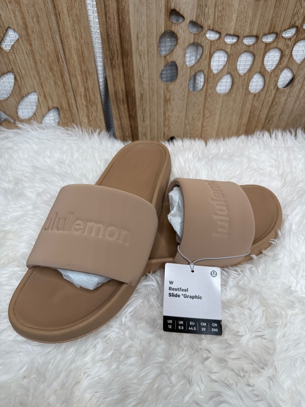 lululemon athletica Nude/Tan Slide Sandals - Picture 2 of 6